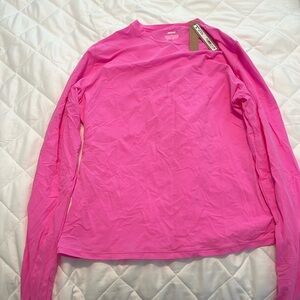 Skims | NWT | Fits Everybody Long Sleeve Top | Neon Orchid | Size Large